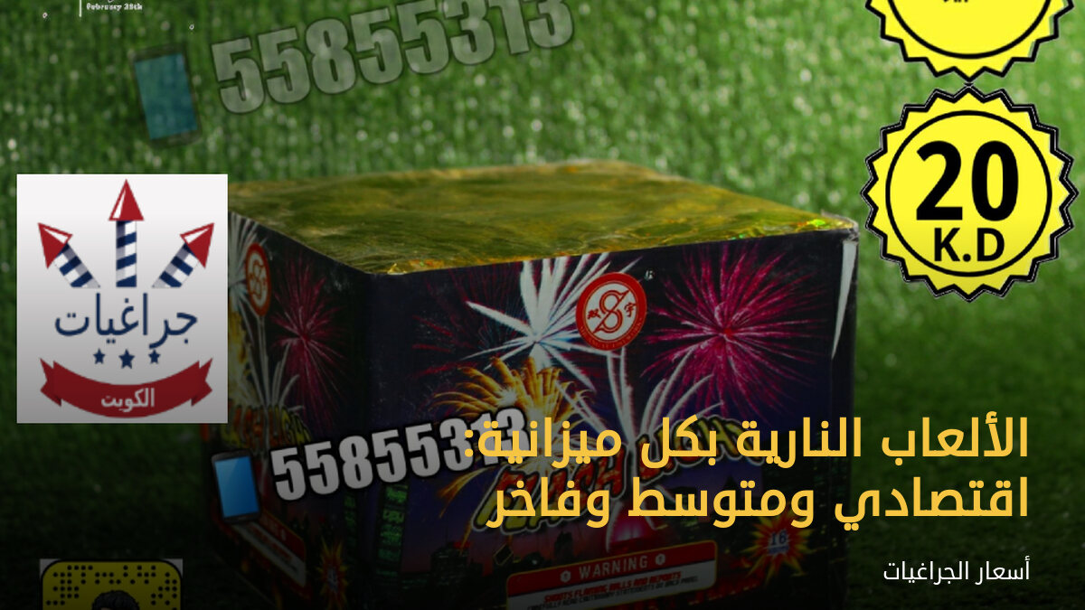 الألعاب النارية بكل ميزانية: اقتصادي ومتوسط وفاخر