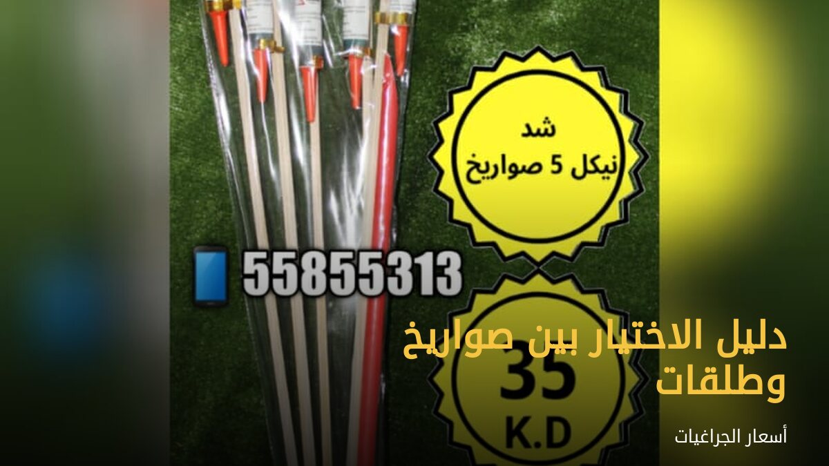 دليل الاختيار بين صواريخ وطلقات
